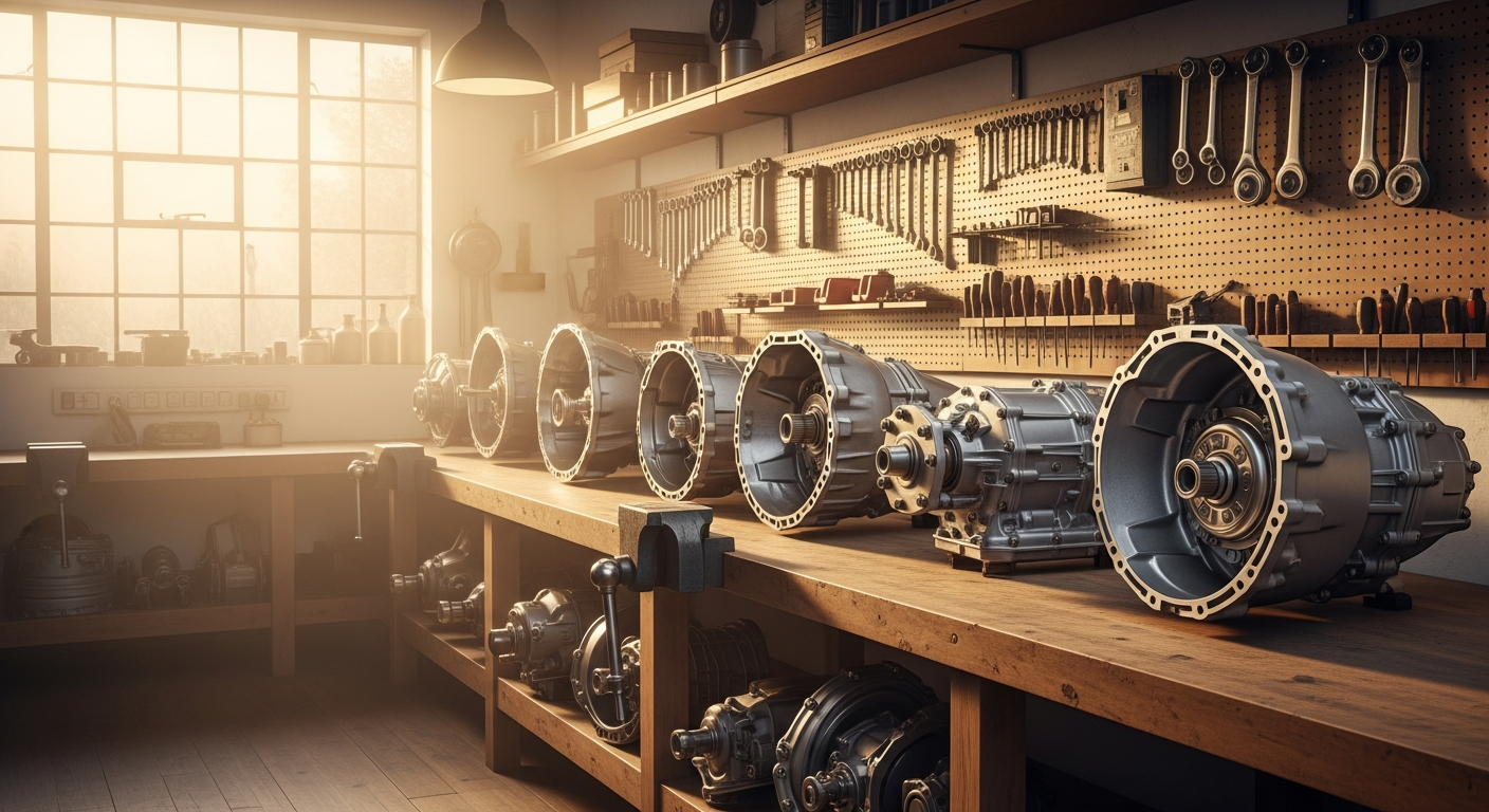 Schéma technique d'une transmission automatique moderne